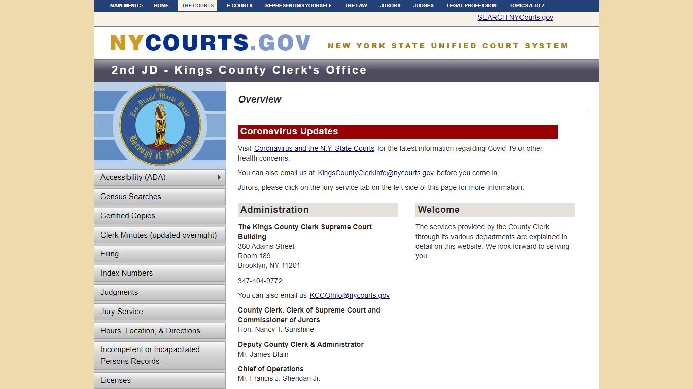 Home - 2jd kings county clerk's office | NYCOURTS.GOV