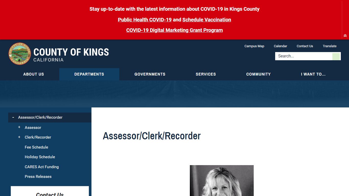 Assessor/Clerk/Recorder | Kings County
